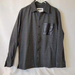 DKNY Charcoal Houndstooth Shirt